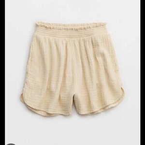 Aerie Pool to Party Linen High Rise Short, Large